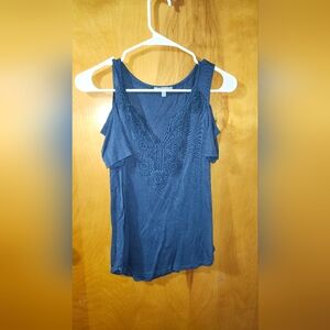 Charlotte Russe Deep Blue Sleeveless Blouse